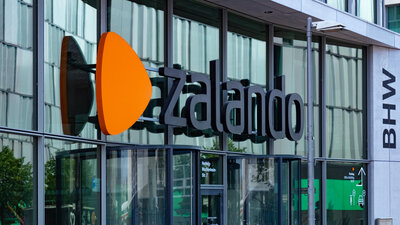 Front des Zalando-Unternehmenssitzes in Berlin.