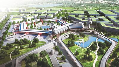 Architekturgrafik für den Tegel Tech Campus