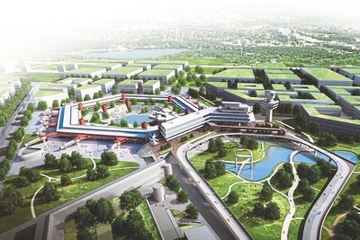 Architekturgrafik für den Tegel Tech Campus