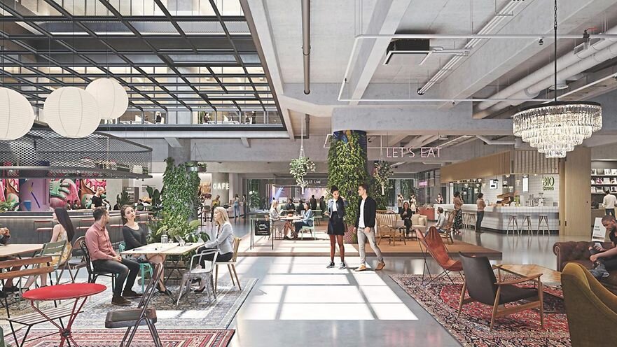 Visualisierung der Food Hall im Kalle