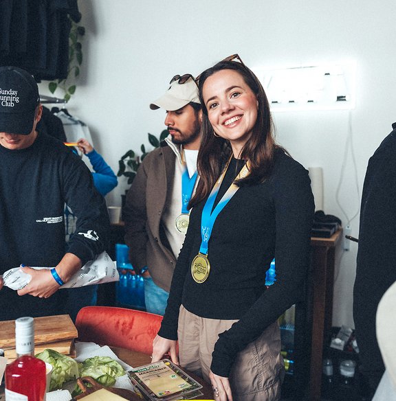 Marie Kaminski bei einer Veranstaltung der KRAFT Runners 