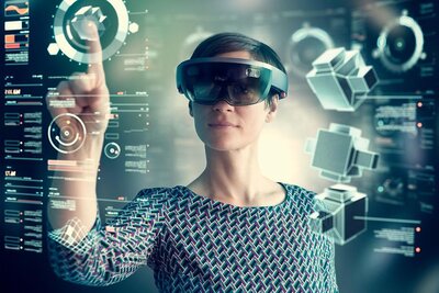 Symbolbild für digitales Arbeiten mit einer 3D Brille