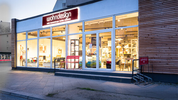 Außenansicht des Ladens von wohndesign berlin
