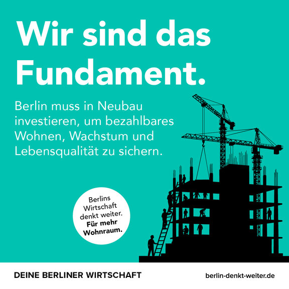 Zu sehen ist ein Motiv der Kampagne "Berlin denkt weiter".