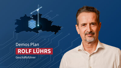 Foto von Rolf Lührs, Geschäftsführer von Demos Plan