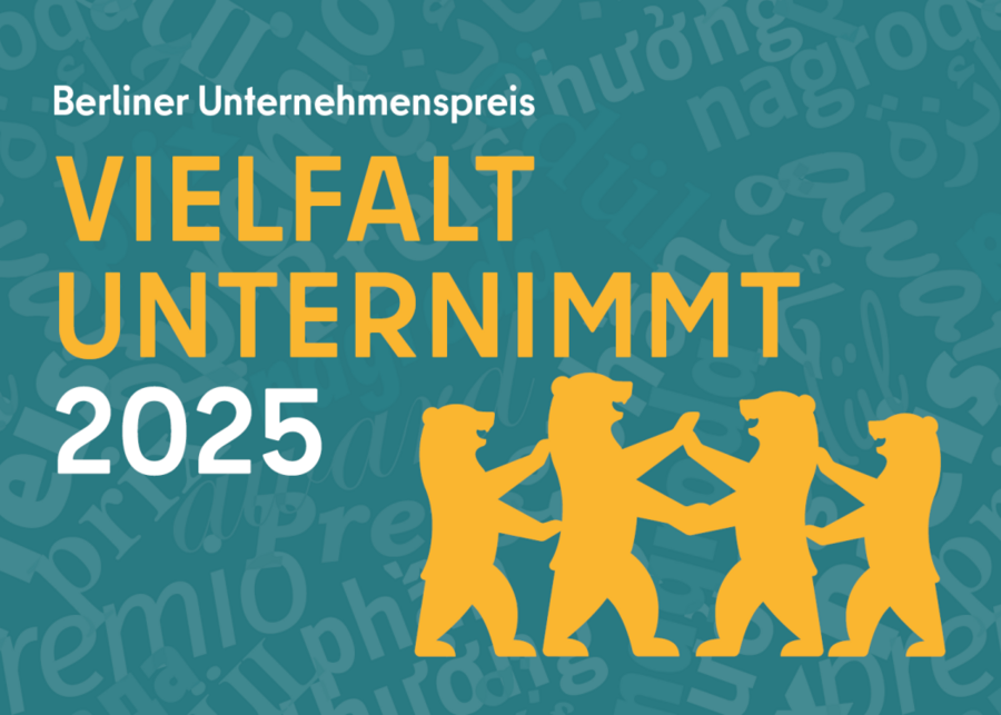 Grafik des Berliner Unternehmenspreis "Vielfalt Unternimmt" 2025