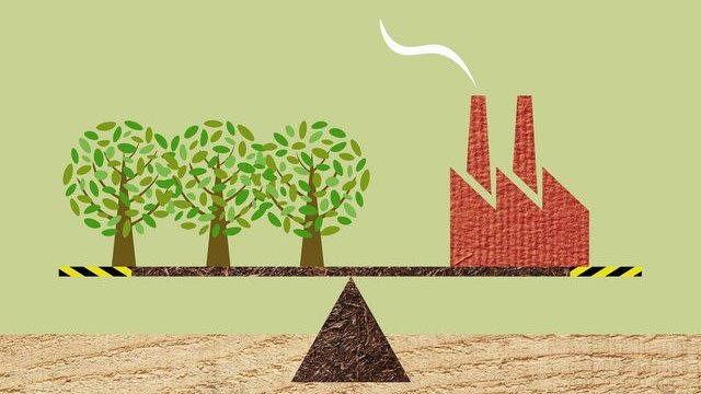 Symbolbild Klimaschutz und wirtschaftlicher Erfolg im Gleichklang