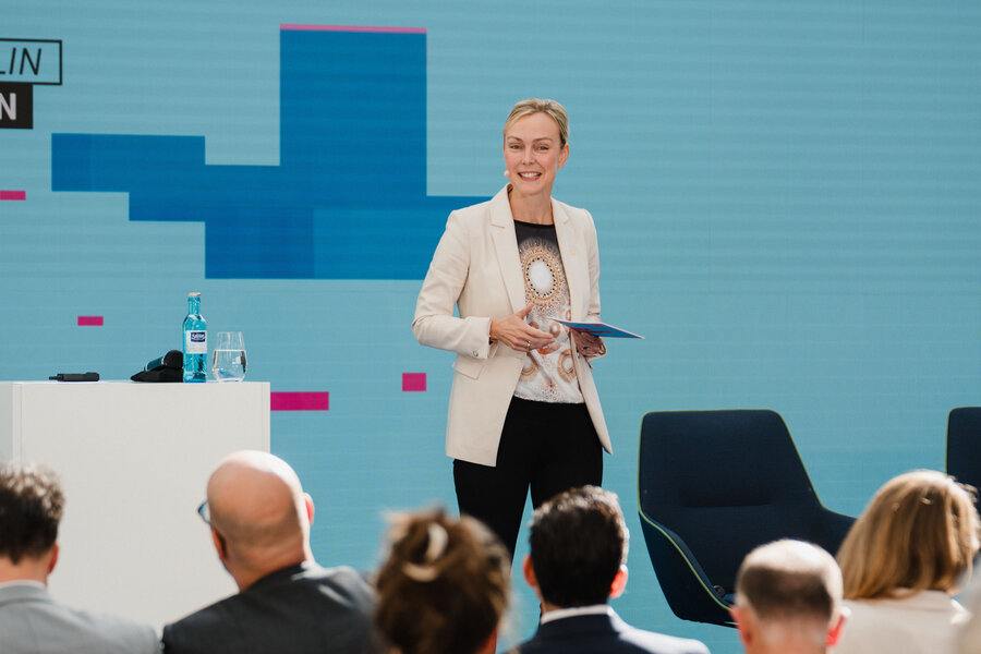 Manja Schreiner, Hauptgeschäftsführerin der IHK Berlin, beim IHK Festival