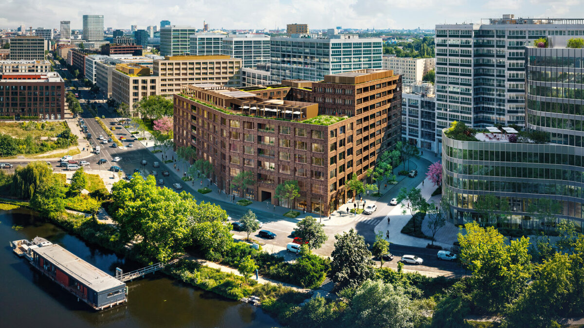 Visualisierung des entstehenden Bauprojekts