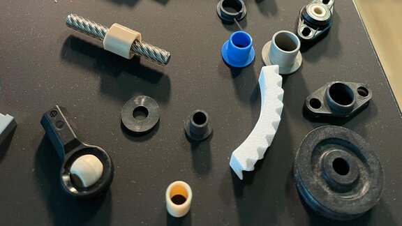 Viele 3D-Druck-Teile 