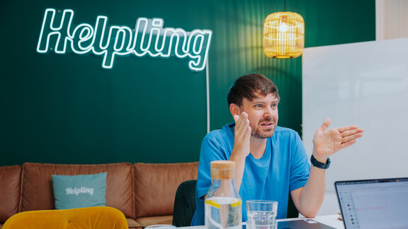 Shawn Moore von Helpling im Gespräch.