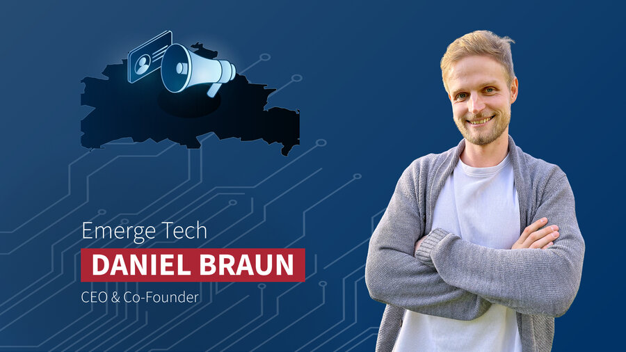 Foto von Daniel Braun, Gründer von Emerge Tech