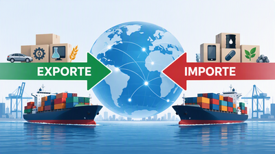 Symbolgrafik Exporte und Importe